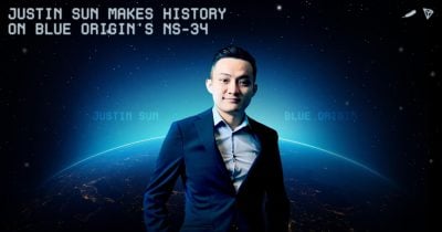 Justin Sun Becomes Youngest Chinese Commercial Astronaut on Blue Origin's NS-34 Mission