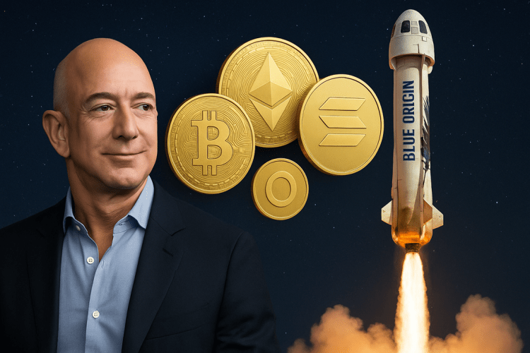 Blue Origin, Founded by Jeff Bezos, Now Accepts Bitcoin, Ethereum, and Solana for Space Travel