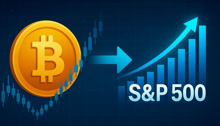 Correlação entre Bitcoin e S&P 500 atinge 80%, ligando criptomoeda a ações